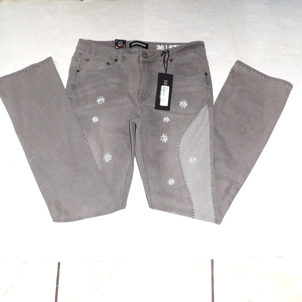 New With Tags Serenede Stacked Denim Jeans Men's Size Large